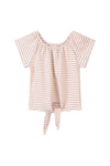 esme top in pink stripe