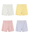 aster shorts in ivory, pink, yellow, lavender floral