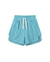 harley shorts in teal rib