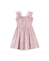 doris dress in pink large floral