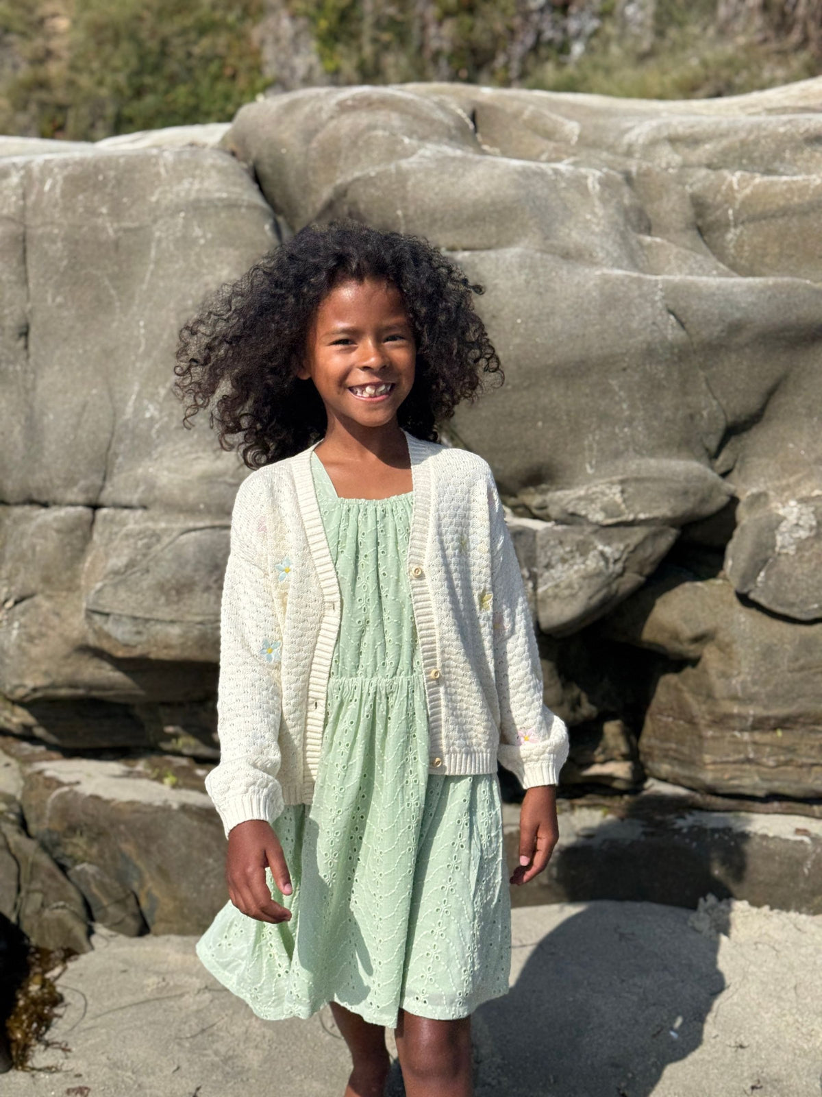 sophie cardigan in flowers