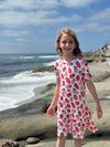 twirl dress in strawberries