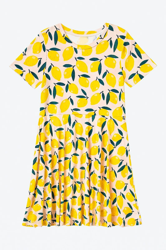 twirl dress in lemons