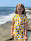 twirl dress in lemons