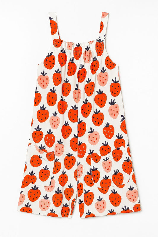 tallulah romper in strawberries