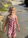 tallulah romper in strawberries