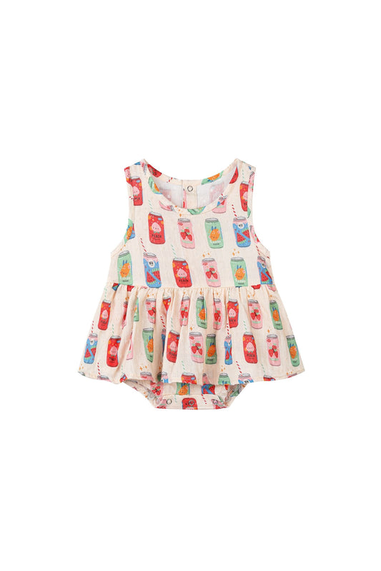nellie onesie dress in soda pop