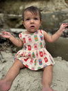 nellie onesie dress in soda pop