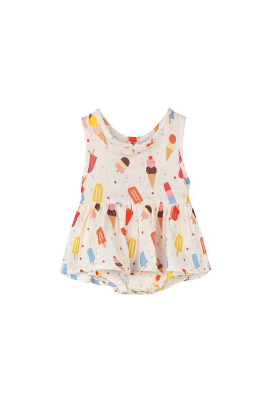 nellie onesie dress in popsicle