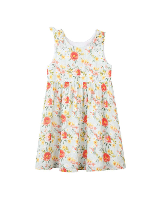 emma dress in retro roses