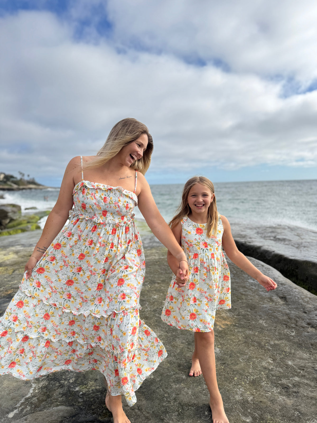 nancy dress in retro roses