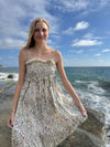 nancy dress in yellow meadow floral
