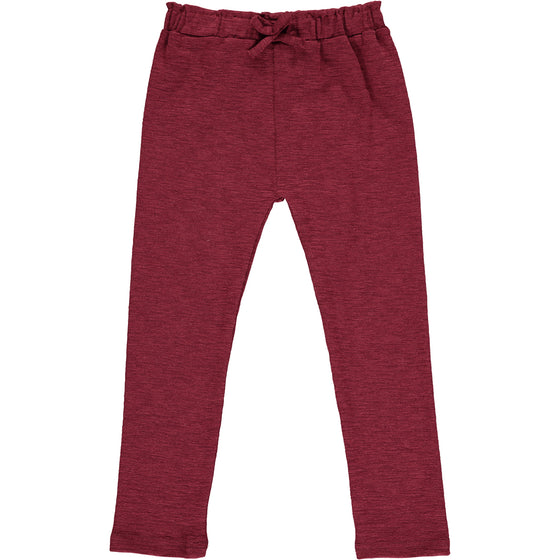 fawn legging in maroon