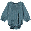 ale bubble in teal twiggy print