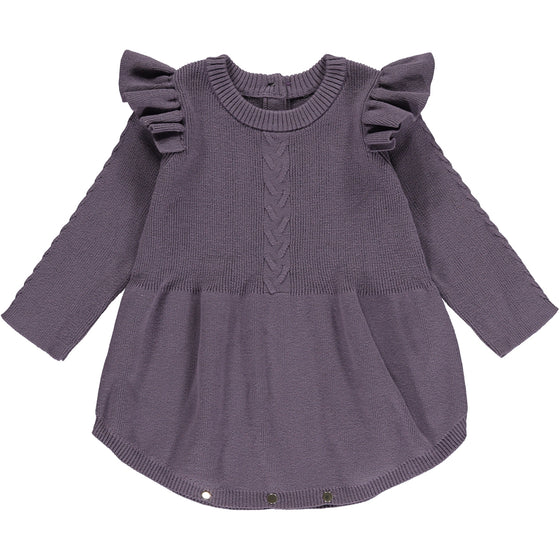 collins knit bubble in purple