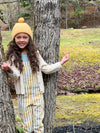Emma overall in mustard stripe
