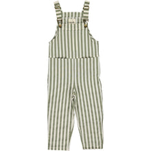  Emma overall in green stripe