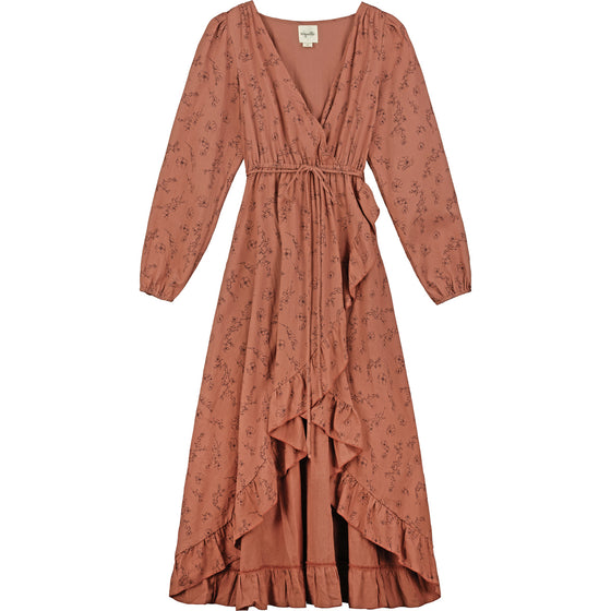Monroe dressin rust floral