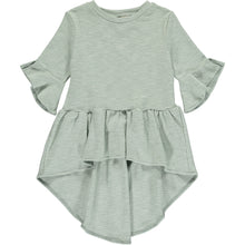  dawn high low shirt in aqau