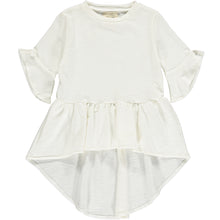 dawn high low shirt in ivory