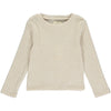 Nikki ribbed t-shirt in tan