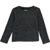 Nikki ribbed t-shirt in charcoal