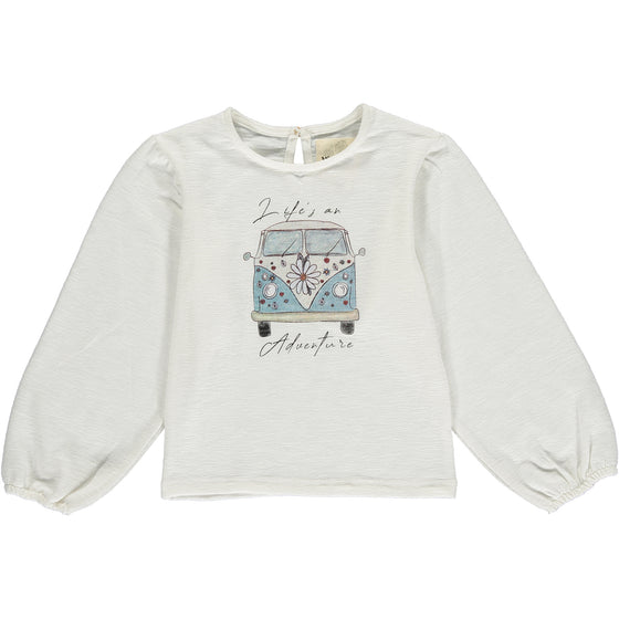 Charlie graphic tee in vw bus