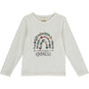 Charlie graphic tee in floral rainbow