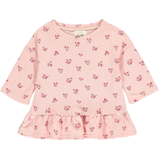 Elaina blouse in pink Floral print