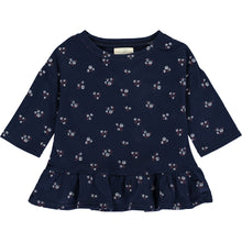  Elaina blouse in navy floral print