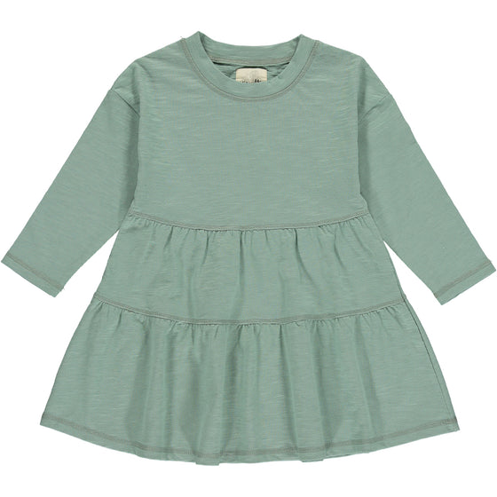 June tiered tunic in aqau