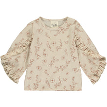  Lola blouse in oatmeal floral-print