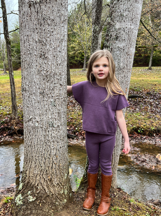 polly pants in purple