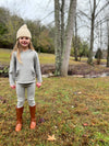 polly pants in heathered grey