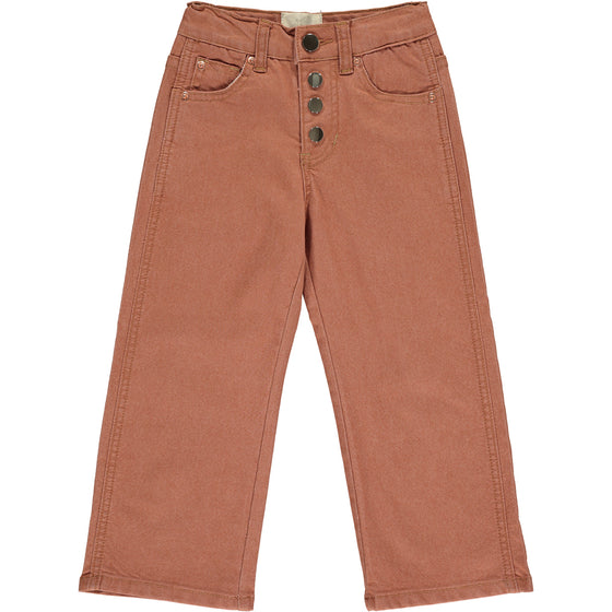 hayden wide leg pants in rust