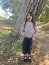 Kennedy mock neck turtle neck in tan
