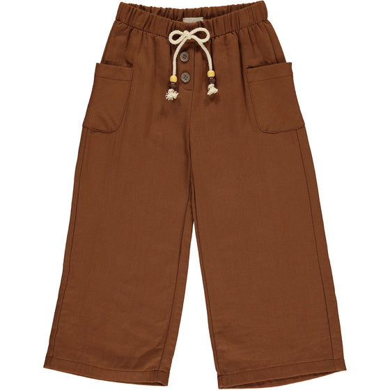 Aimee wide leg pant in rust