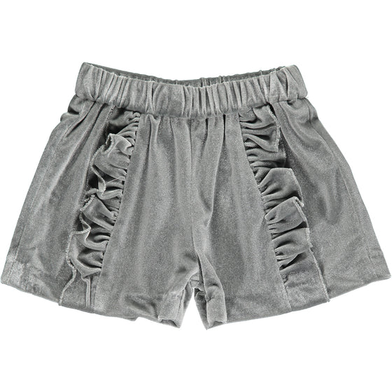 Paisley shorts in silver