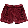 Paisley shorts in maroon