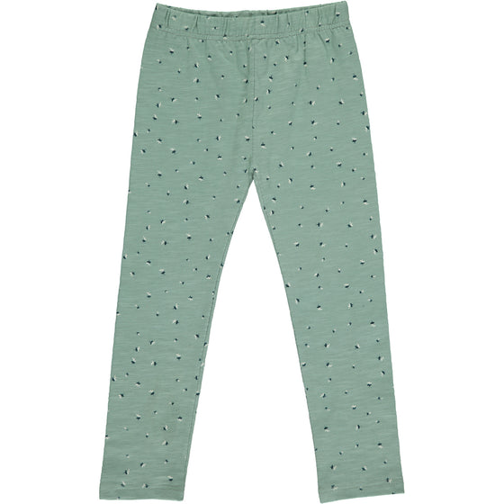 Kathleen leggings in aqua floral