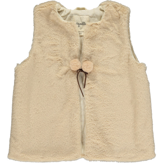 Mae vest in cream
