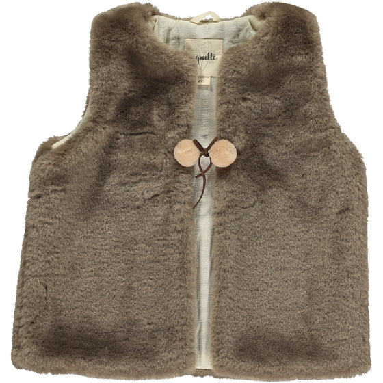 Mae vest in brown