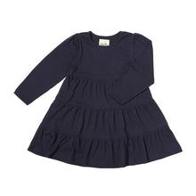  iona dress  long sleeve in navy