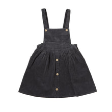  Autumn Pinafore in Charcoal Blue