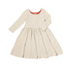 Teagan Dress Reversible in Oatmeal and Pumpkin
