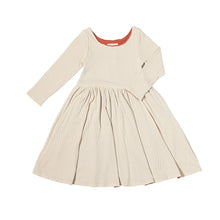  Teagan Dress Reversible in Oatmeal and Pumpkin