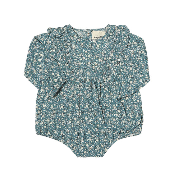 Blue floral baby bubble 