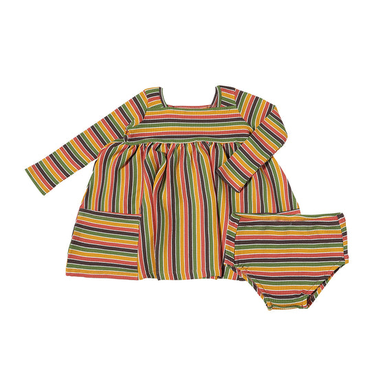 Rylie dress in candy stripe