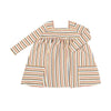 rylie dress in autumn stripe