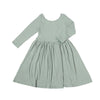 Teagan Dress Reversible in Sage and Pine